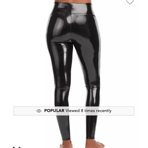 SPANXshape™ Faux Leather Patent Leggings Small - Picture 2 of 6